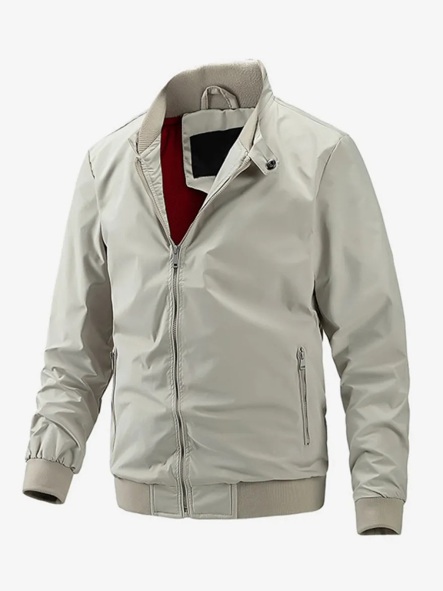 Vestes pour hommes avec poches zippées et manches longues