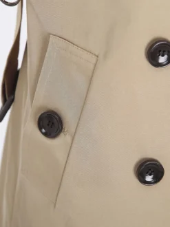 Vestes Pour Hommes Manteaux Croisé Col Rabattu Décontracté Abricot Clair Chic
