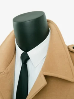Vestes pour hommes Manteaux Col rabattu Décontracté Camel Mode Chic