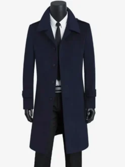 Vestes pour hommes Manteaux Col rabattu Décontracté Camel Mode Chic
