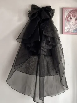 Voile blanc Lolita pour tea party et mariage accessoires Lolita