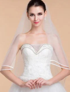Voile de maigre de valse 1 couche en tulle de 3 mètre long