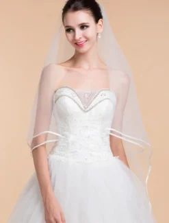 Voile de maigre de valse 1 couche en tulle de 3 mètre long