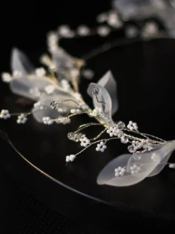 Voile de mariage fleur en tulle