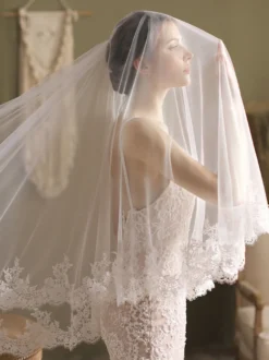 Voile de mariée ivoire