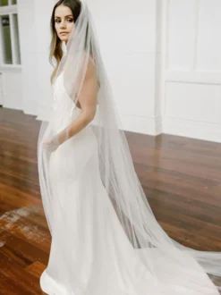 Voile de mariée Tulle Cut Edge Voile de mariée