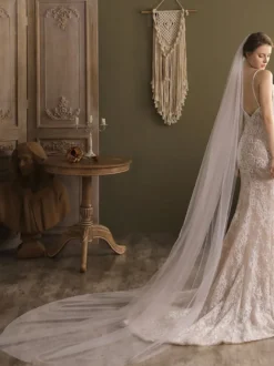 Voiles de mariage cascade Voile de mariée en tulle à un étage