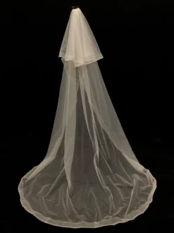 Voiles de mariée cascade Voiles de mariée en tulle à deux niveaux