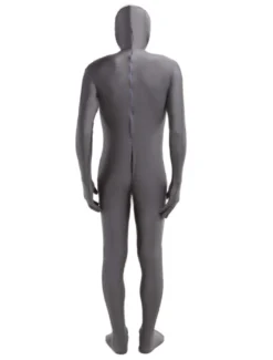 Vêtement de zentai gris foncé unicolore en lycra spandex Déguisements Halloween