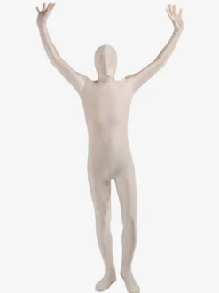 Vêtement de Zentai unisexe en couleur chair en coton de lycra Déguisements Halloween