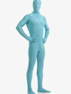 Zentaï en lycra spandex bleu ciel clair Déguisements Halloween