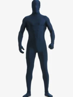 Zentaï en lycra spandex bleu marine foncé Déguisements Halloween
