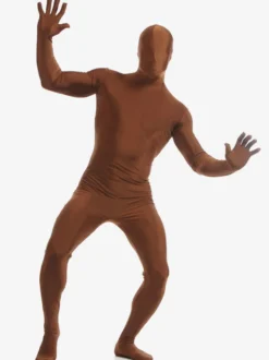 Zentaï en lycra spandex marron Déguisements Halloween