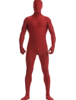 Zentaï en lycra spandex rouge foncé Déguisements Halloween
