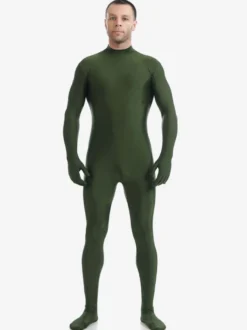 Zentaï en lycra spandex vert foncé Déguisements Halloween