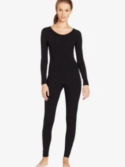 Zentai noir Slim Fit mode combinaison Spandex pour femmes Déguisements Halloween