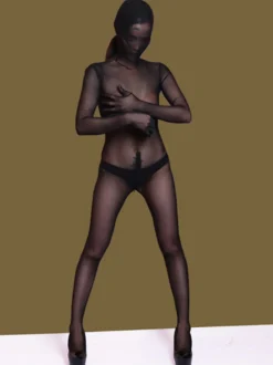 Zentai Sexy Combinaison Zentai pour femme combinaison Zentai sexy transparente en lycra à couverture intégrale