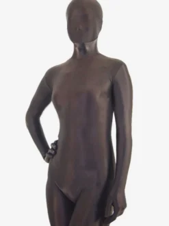 Zentai unisexe intégral en lycra marron foncé Déguisements Halloween