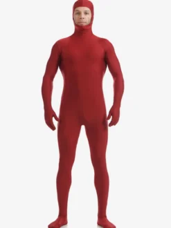 Zentaï rouge foncé lycra spandex rouge foncé Déguisements Halloween