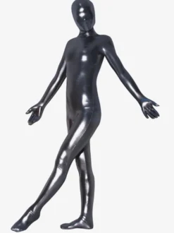 Zentaï unicolore métallisé brillant argent Déguisements Halloween